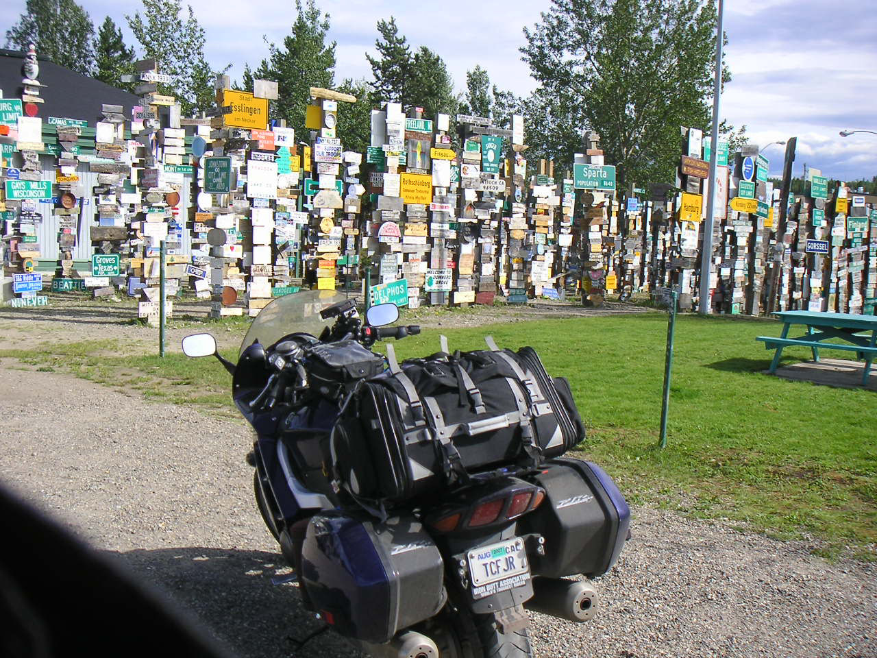 The Signpost Forest in Watson Lake, YT